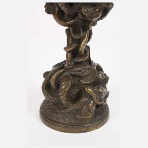 Bronzepokal mit mythologischem Fries