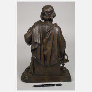 Bronze sitzender Äskulap