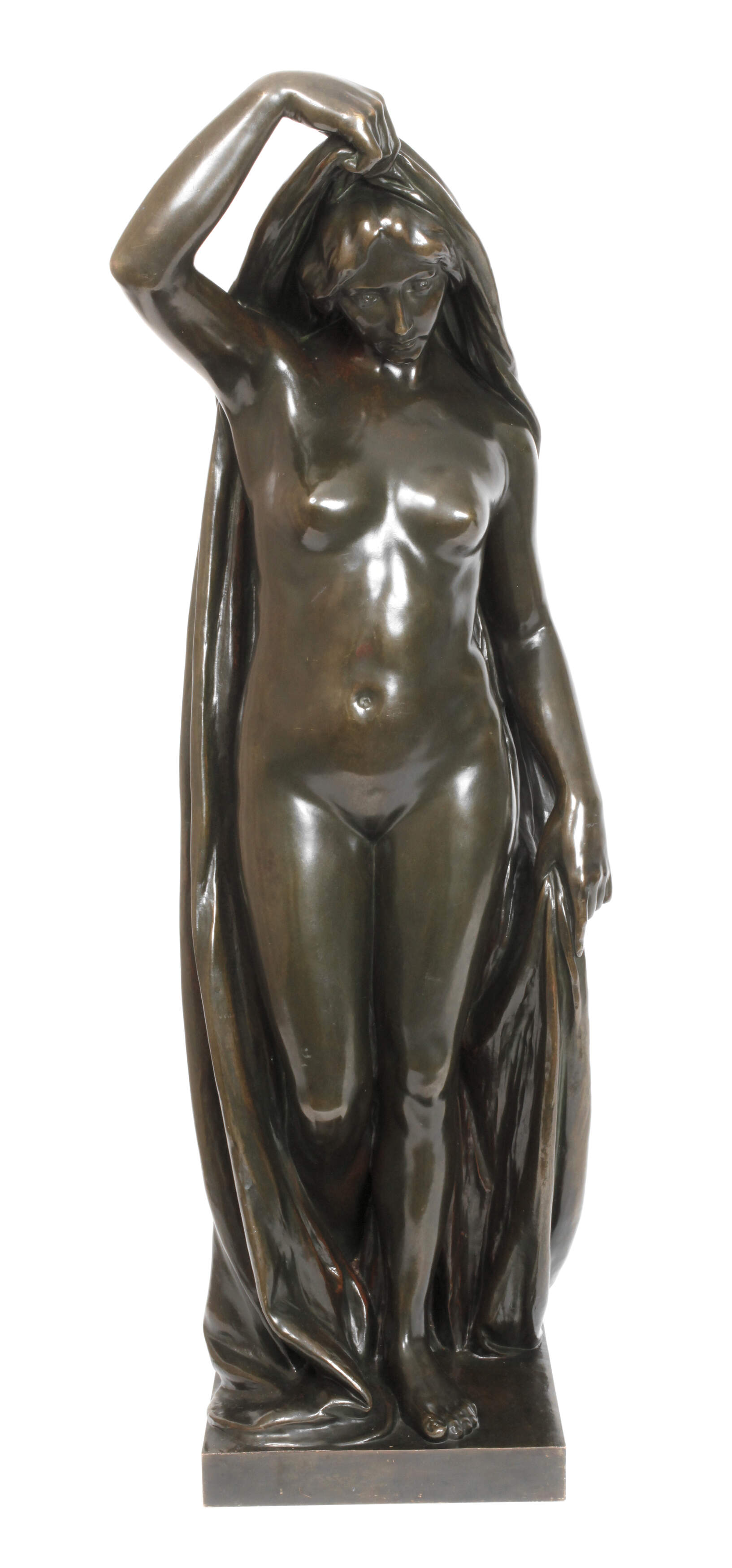 Große Bronzefigur als Allegorie auf die Nacht