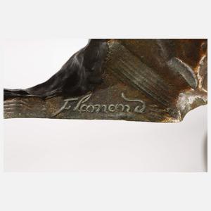 Georges Flamand, figürlicher Tischleuchter