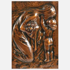 Fidel Binz, Relief Mutter und Kind