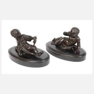 Paar liegende Putten im Renaissancestil