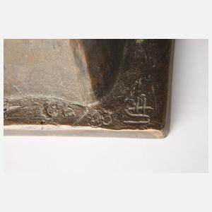 Monogrammist HS, Bronze Maria mit dem Jesuskind