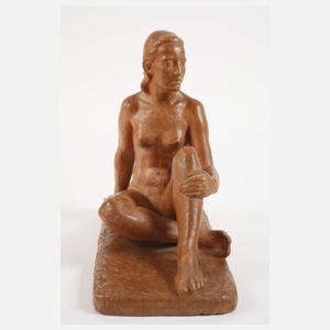 Monogrammist CB, Sitzender Damenakt