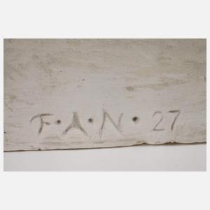 Überlebensgroße Büste einer Arbeiterin