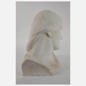 Überlebensgroße Büste einer Arbeiterin