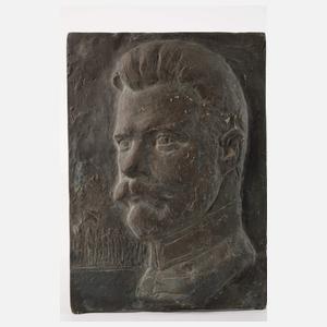 Bronzerelief Michail Wassiljewitsch Frunse