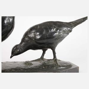 Prof. Otto Poertzel, übergroßes Fasanenpaar