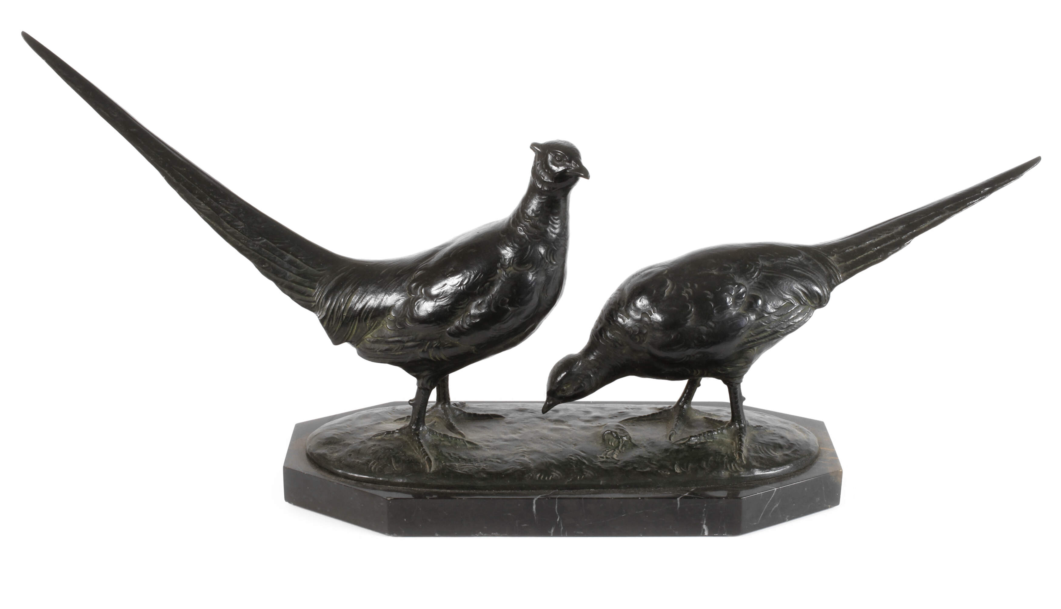 Prof. Otto Poertzel, übergroßes Fasanenpaar