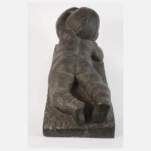 Große moderne Kinderbronze