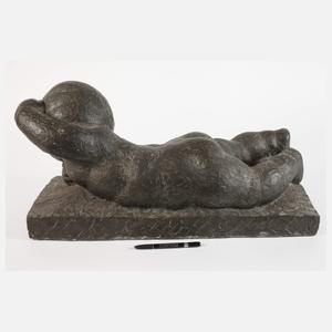 Große moderne Kinderbronze