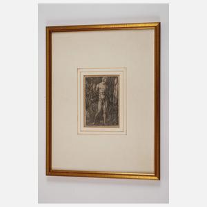 Heinrich Aldegrever, Adam mit Löwen