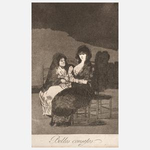 Francisco de Goya, "Bellos conselos"