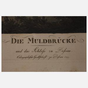 Christian Haldenwang, Die Muldebrücke in Dessau