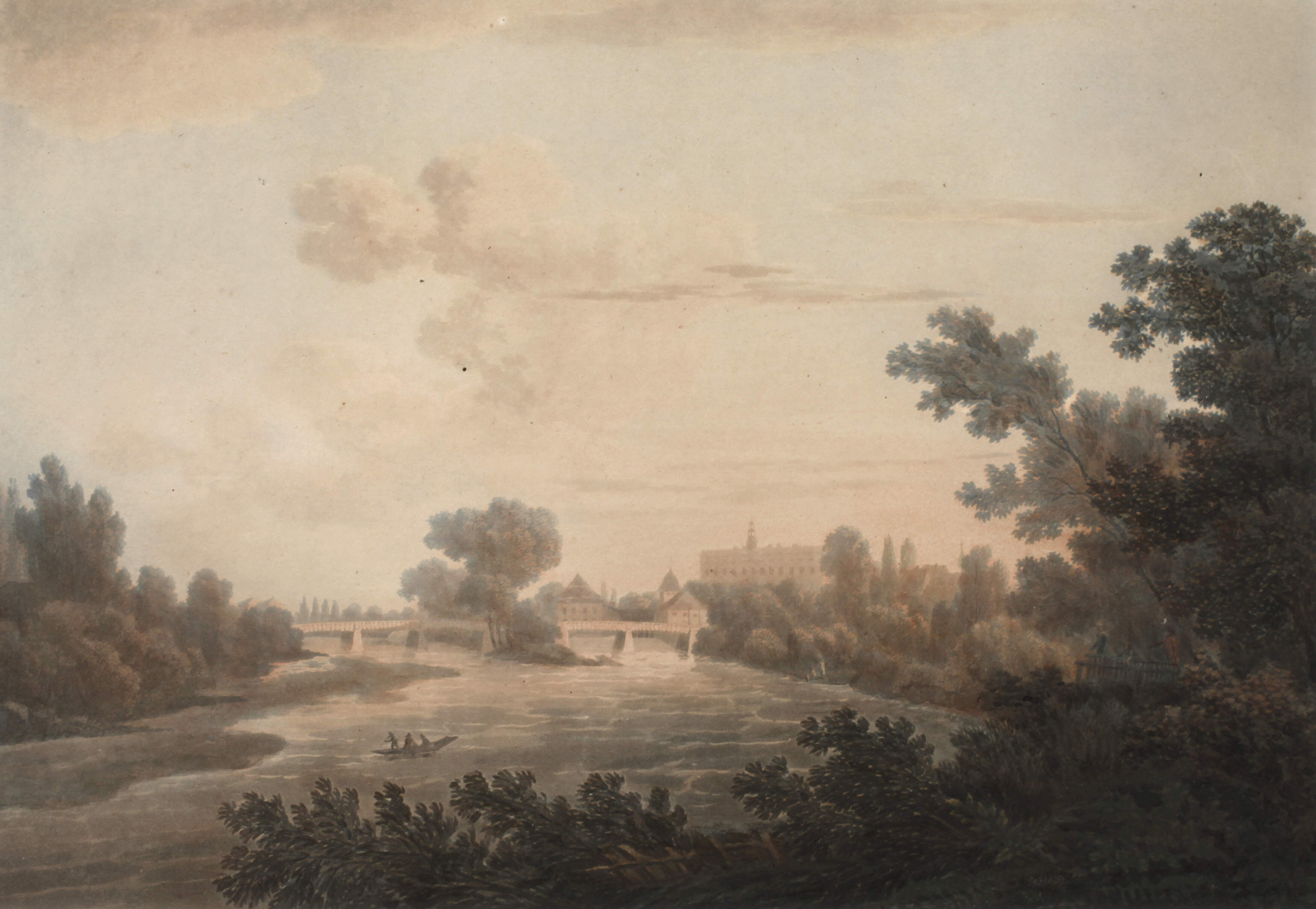 Christian Haldenwang, Die Muldebrücke in Dessau