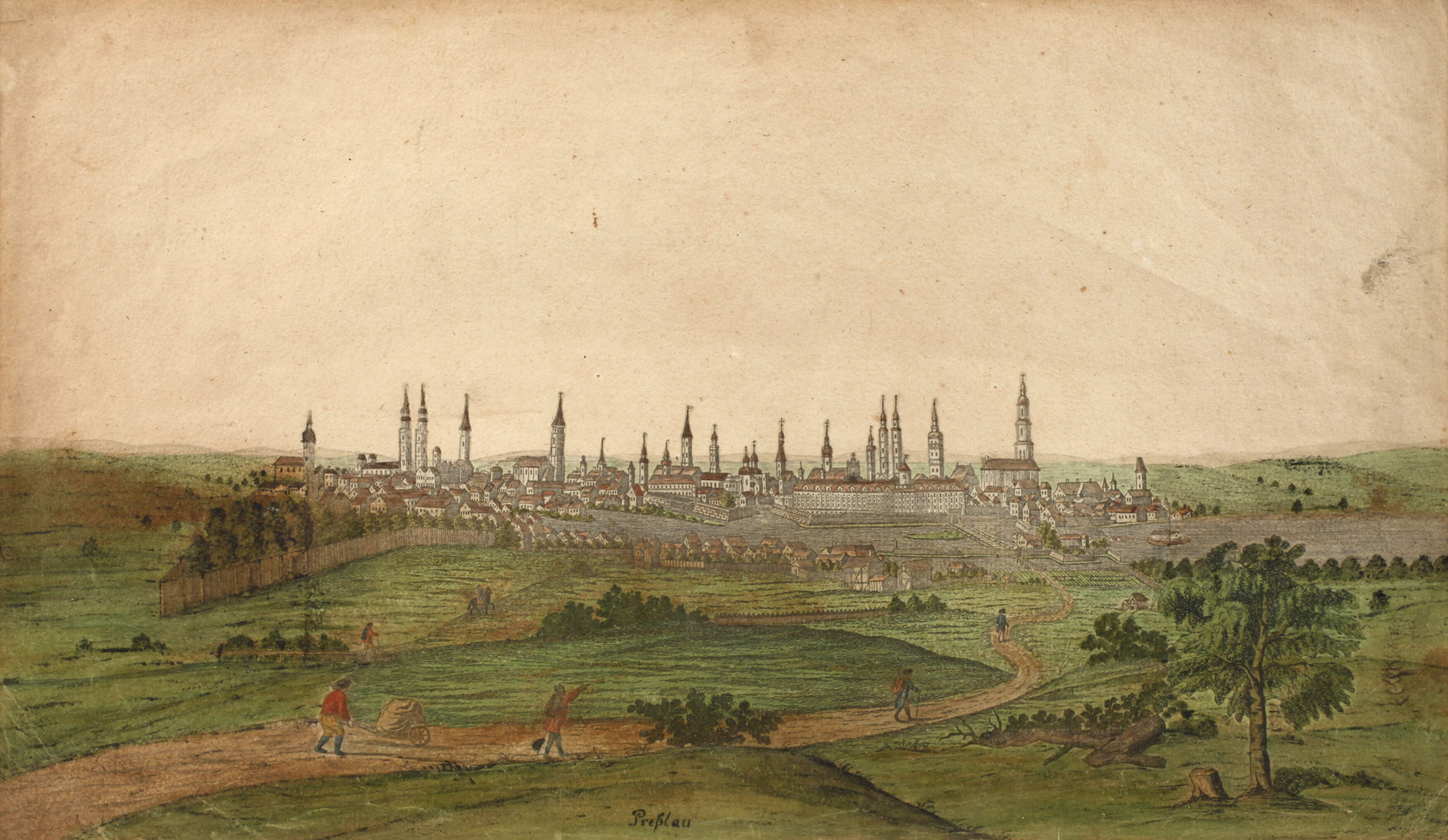 Ungewöhnliche Ansicht von Breslau