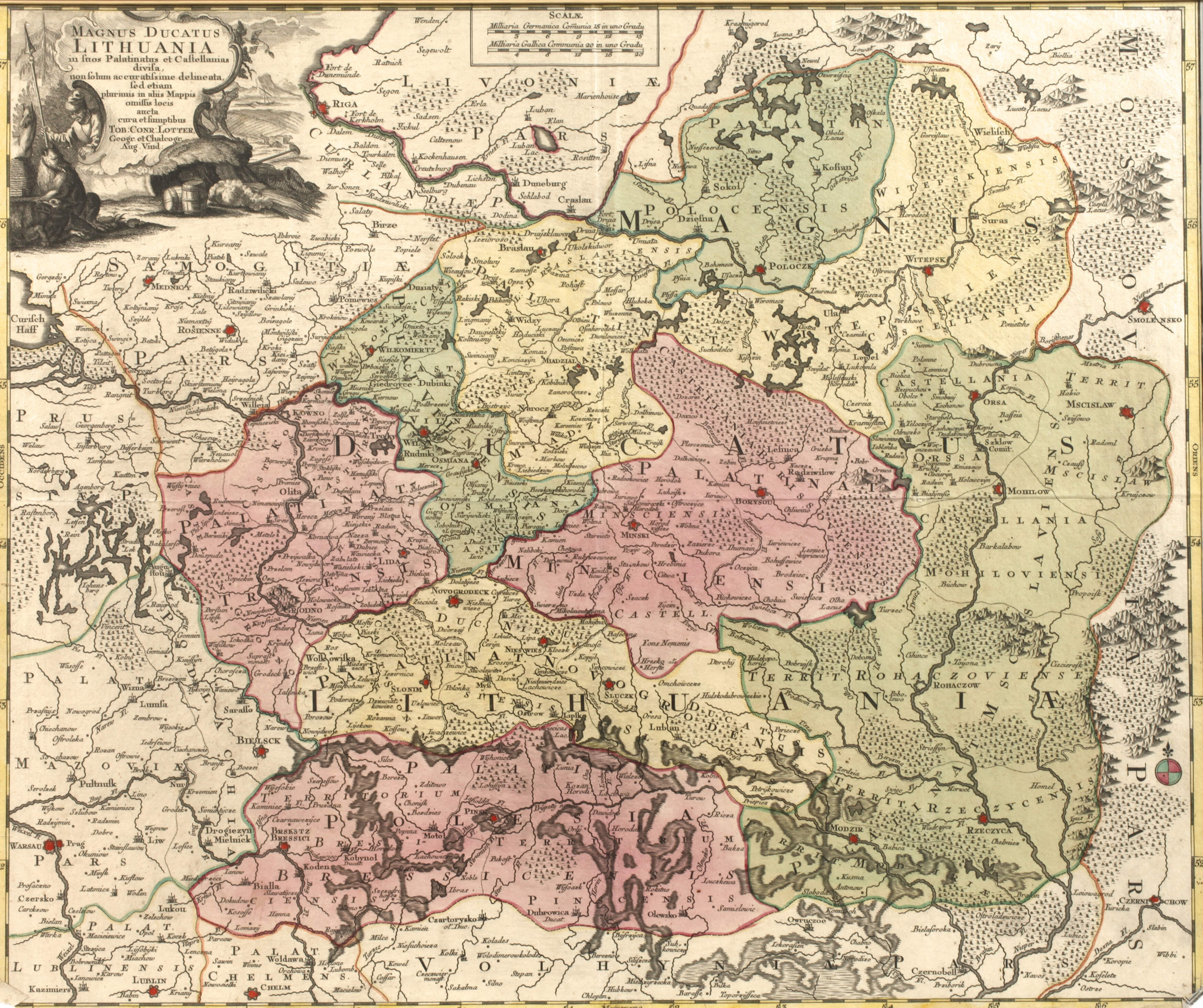 Tobias Konrad Lotter, Karte Litauen