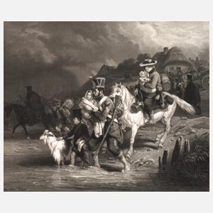 Jean Jazet, attr., "Überquerung der Furt"