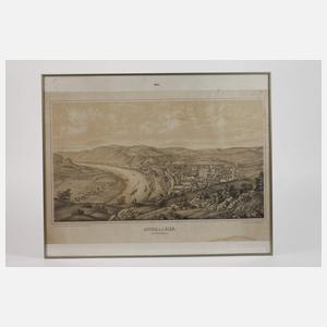 Panorama von Aussig an der Elbe