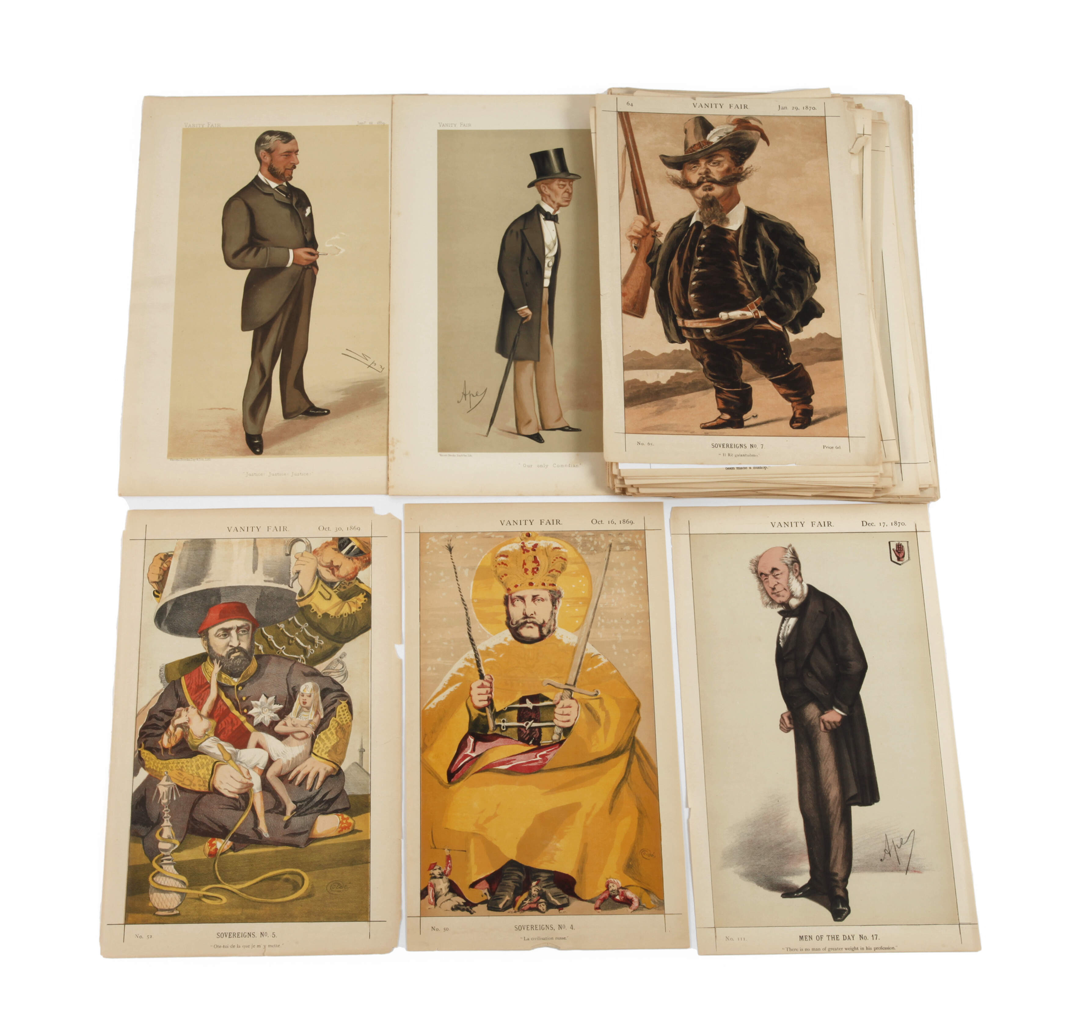 Graphikkonvolut aus "Vanity Fair"