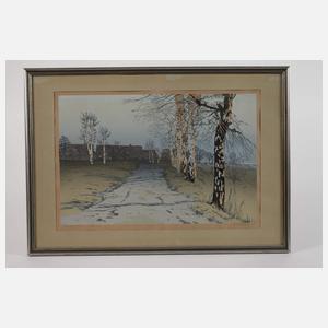 Oscar Droege, Gehöft im alten Land