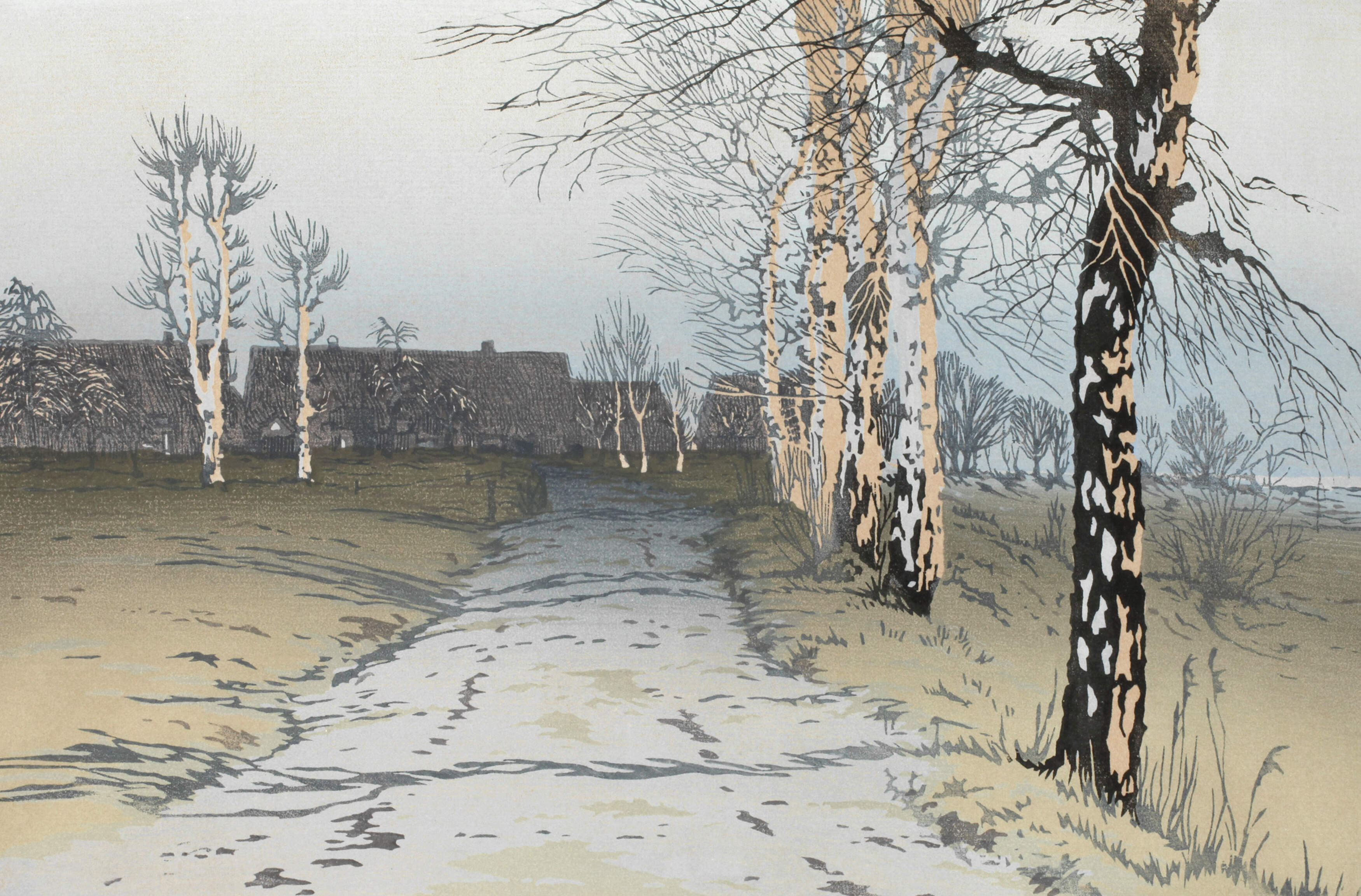 Oscar Droege, Gehöft im alten Land