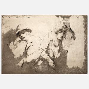 Emil Orlik, "Im Nachtzug"