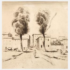 Emil Orlik, "Ansicht von Viareggio"