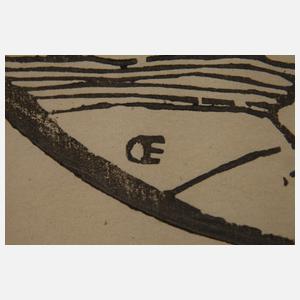 Emil Orlik, Paar in Landschaft