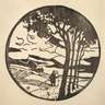 Emil Orlik, Paar in Landschaft
