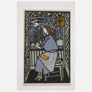 Oskar Kokoschka, Postkarte Wiener Werkstätte
