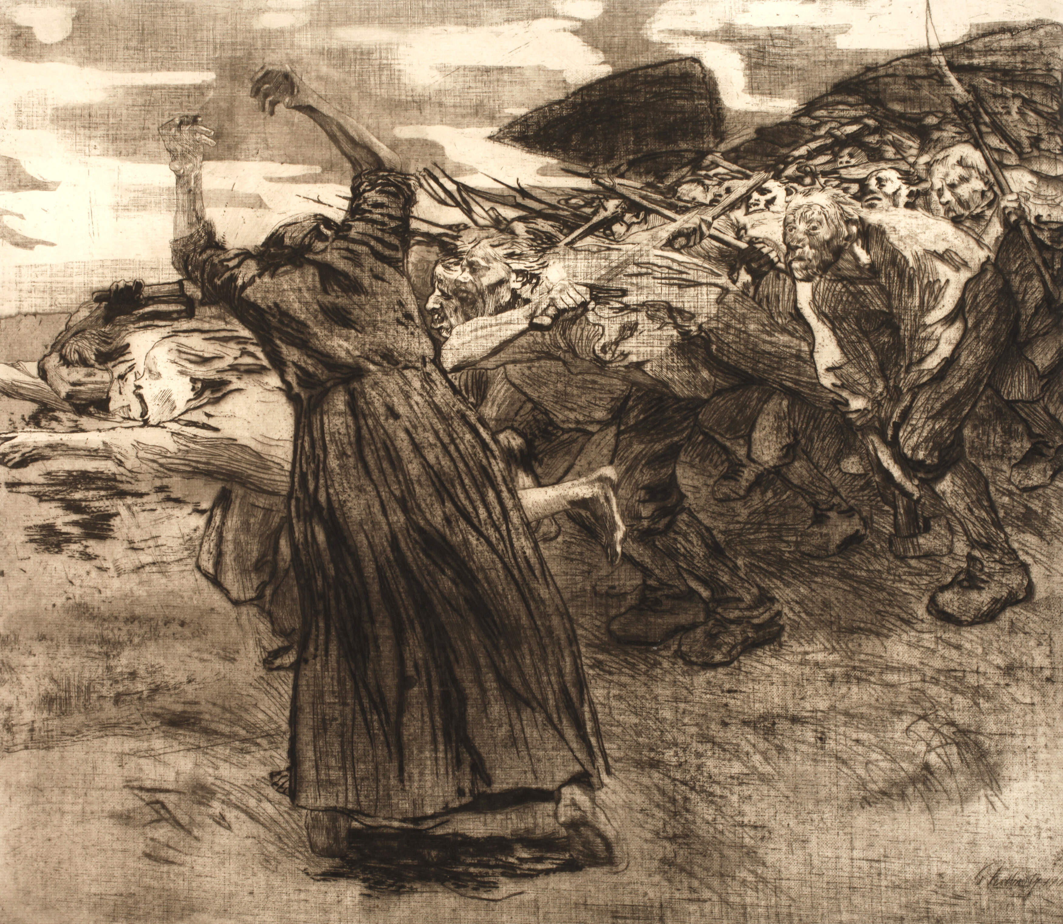 Käthe Kollwitz, "Losbruch"
