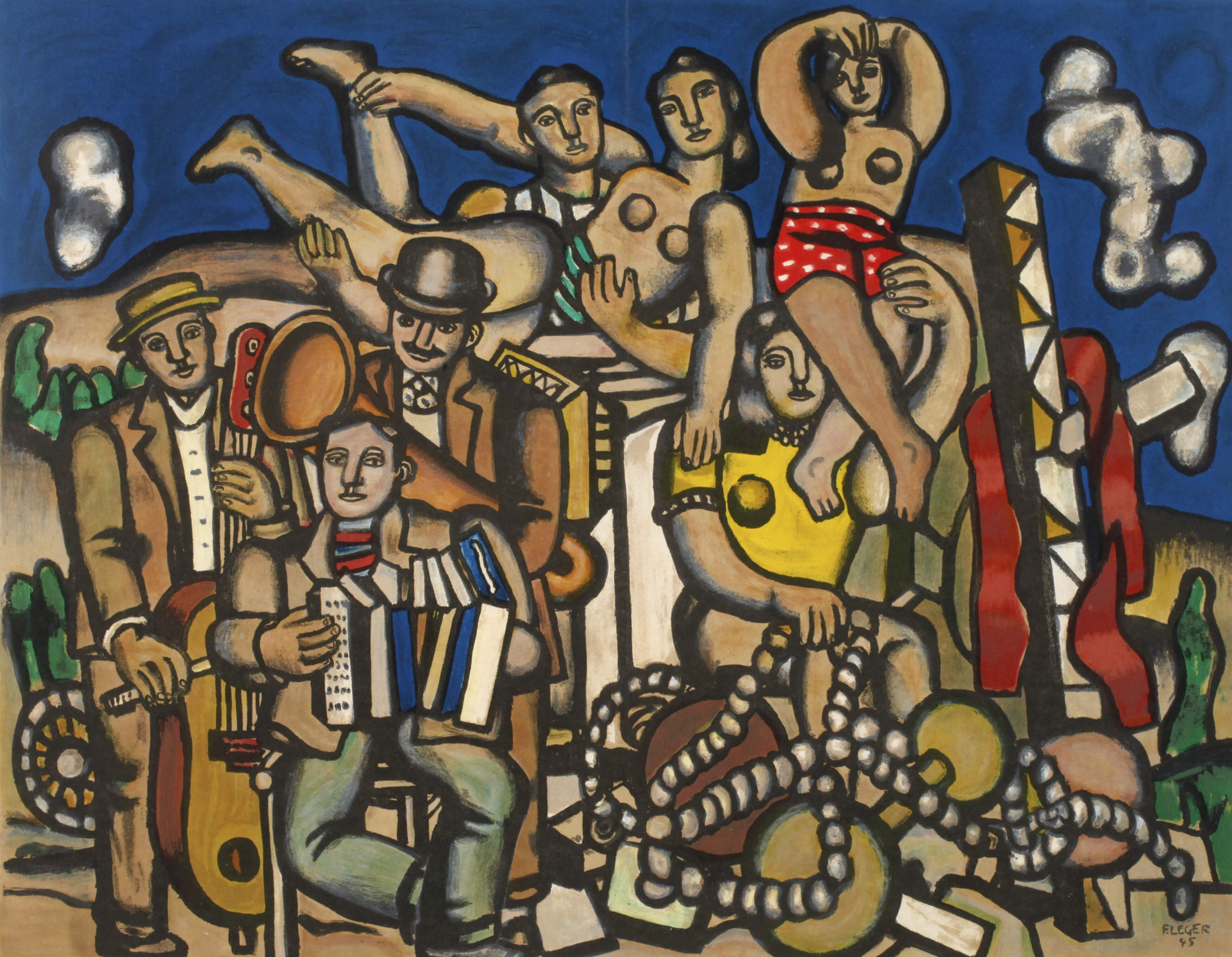 nach Fernand Léger, "Acrobates et Musiciens"