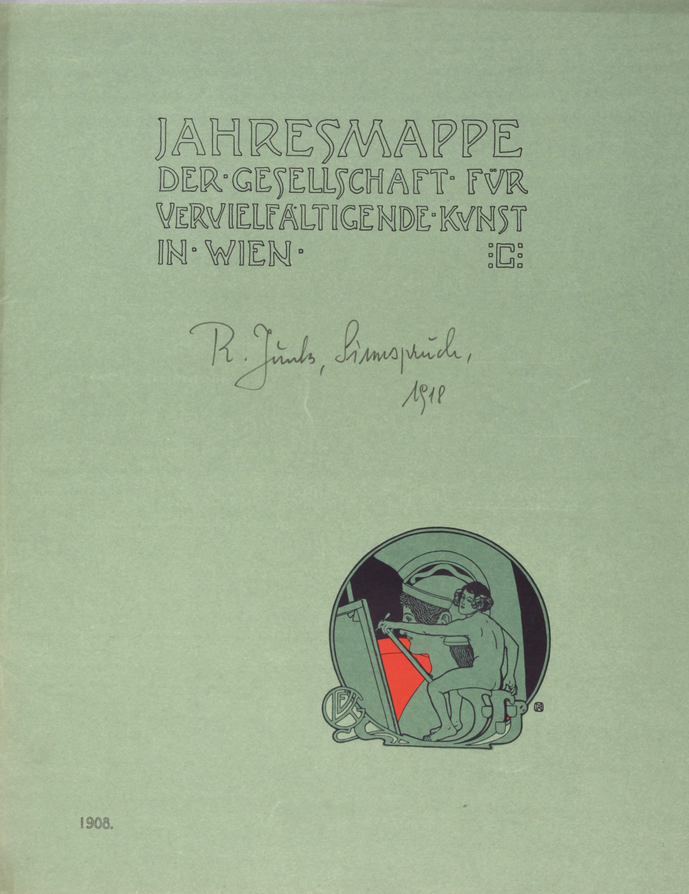 Umschlag mit Vignette von Koloman Moser