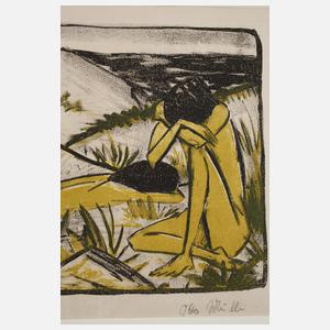 Otto Mueller, "Zwei Mädchen in den Dünen, Sylt"