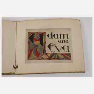 Carl Emil Uphoff, Künstlerbuch "Adam und Eva"