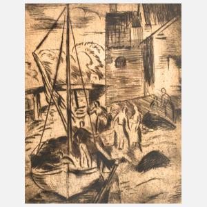 Otto Friedrich Weber, Hafenszene