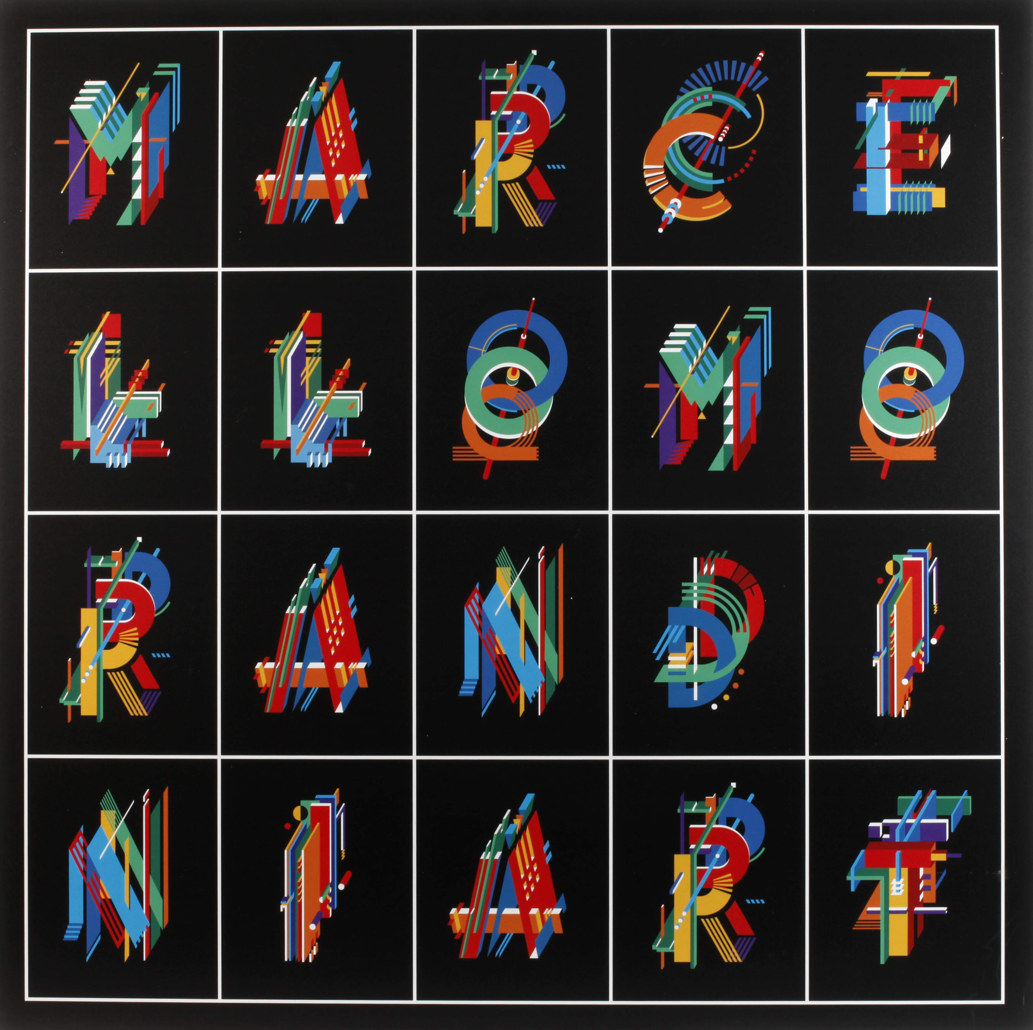 Marcello Morandini, "Alfabeto"