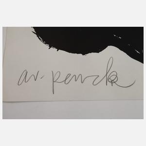 A. R. Penck, Plakat der Galerie Aschenbach