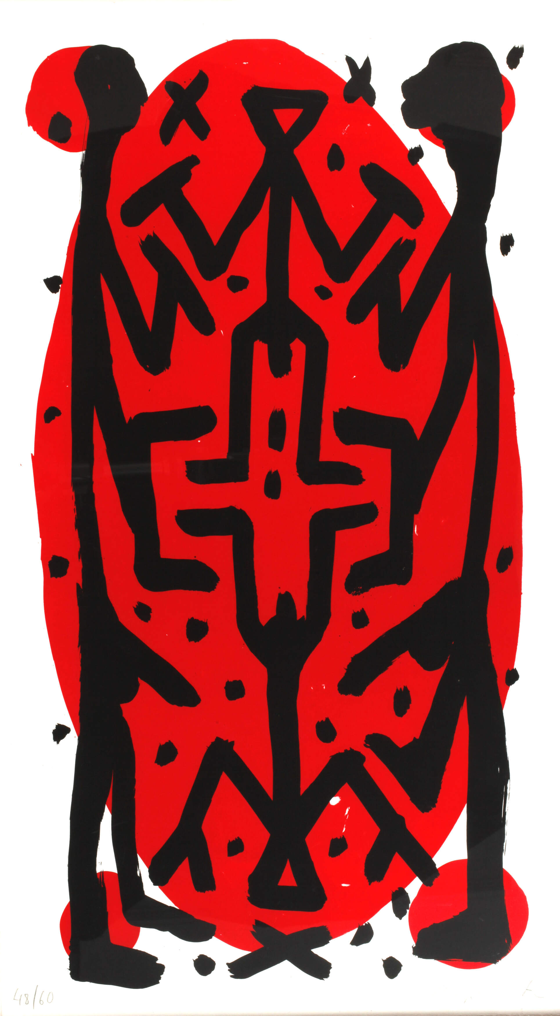 A. R. Penck, "Standart hoch"