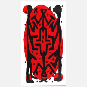 A. R. Penck, "Standart hoch"