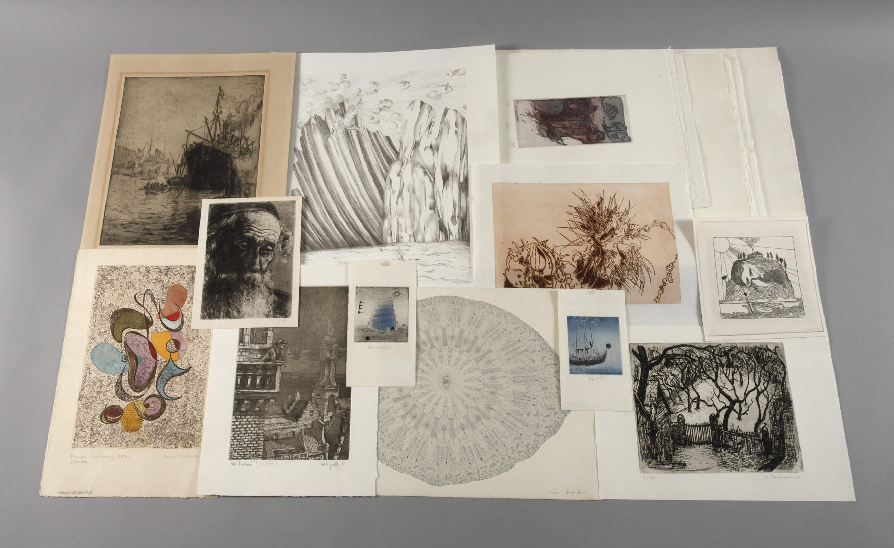 Umfangreiche Graphiksammlung 20./21. Jh.