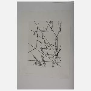 Paar abstrakte Graphiken