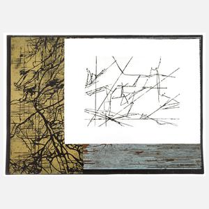 Paar abstrakte Graphiken