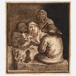 Bauern in der Taverne