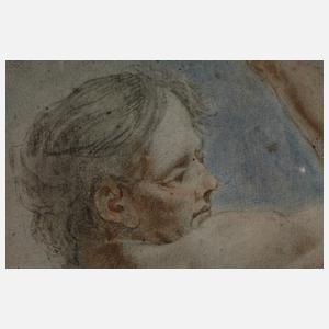 Sitzender Männerakt