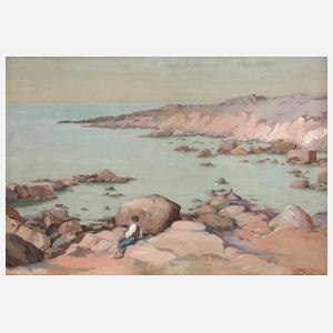 O. Blum, Mann am Meer