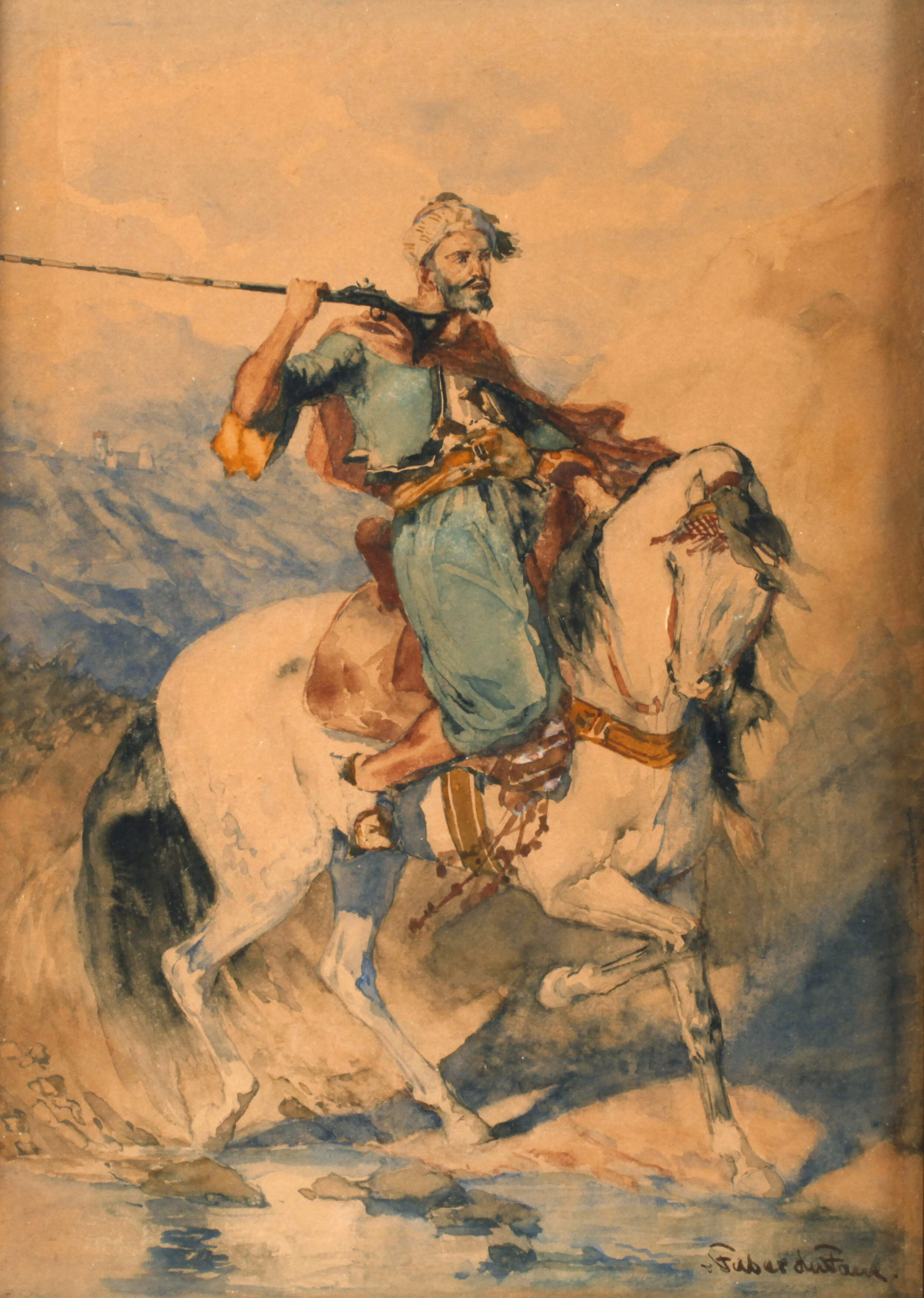 Otto von Faber du Faur, Orientale zu Pferd