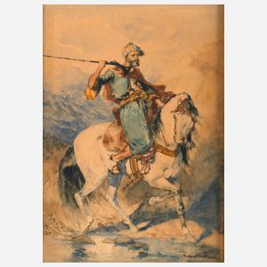 Otto von Faber du Faur, Orientale zu Pferd