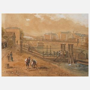 Johann Wilhelm Frey, Partie an der Donau